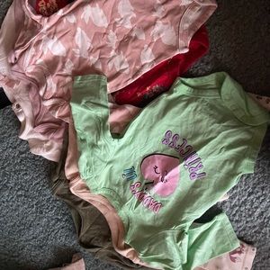 9 * long sleeve baby girl onesies